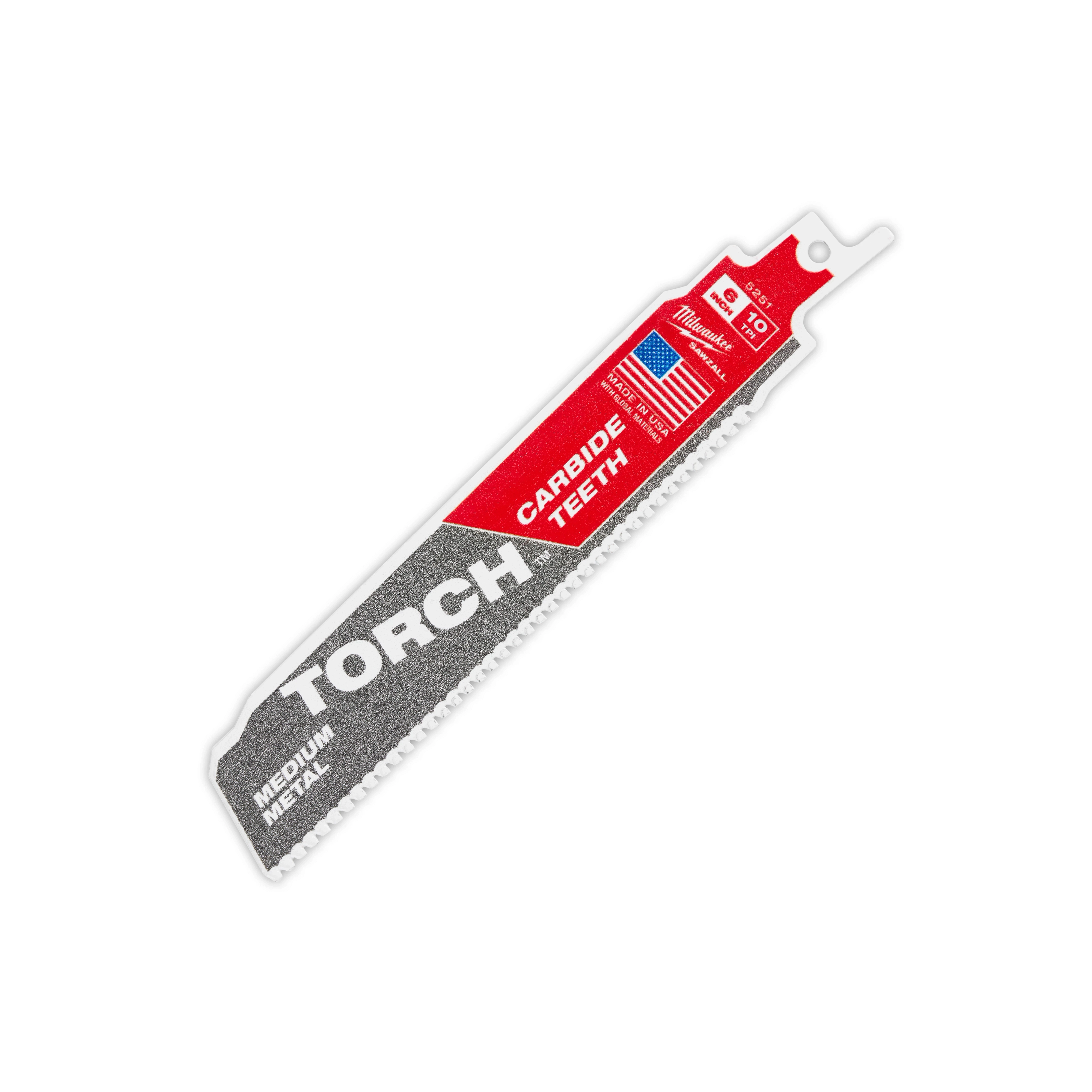 (1PK) 6" 10TPI The TORCH™ with Carbide Teeth for Medium Metal