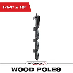 1-1/4 in. x 18 in. Shockwave Lineman's Impact Auger Bit