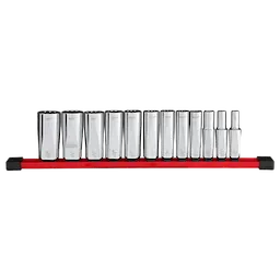 12pc 3/8” Drive 12-Point Deep Well SAE Socket Set