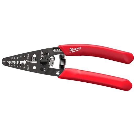 8-20 AWG Dipped Grip Wire Stripper & Cutter (USA)
