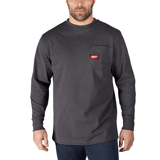 602G, 602GS, 602GM, 602GL, 602GXL, 602GXXL, 602G3XL - Long Sleeve Heavy Duty Pocket T-Shirt