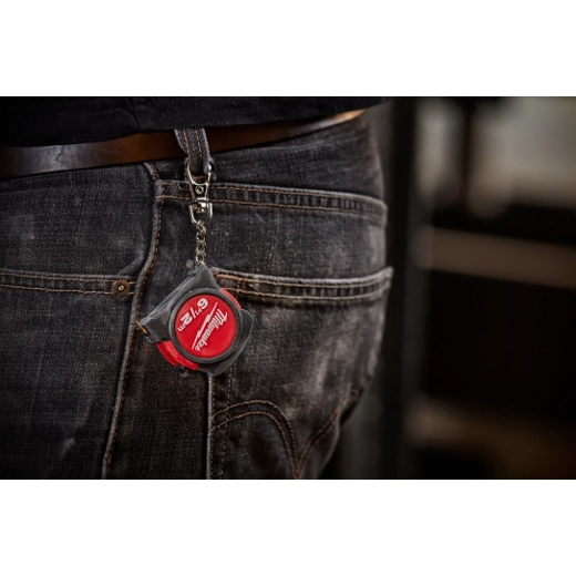 thumbnail image 2 of Milwaukee 6ft/2m Keychain Tape Measure – Metric & SAE – Compact & Durable (48-22-1706) 2 of 3