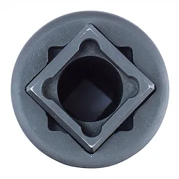 The SHOCKWAVE™ Lineman's 3-in-1 Distribution Utility & Transmission Sockets features a durable metal design with a square-shaped opening for secure fitment. Its multi-functional utility makes it ideal for linemen's work on utility poles and distribution lines.