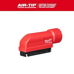 AIR-TIP Boiler Coil Cleaning Brush Tool with red handle and black bristles, designed for efficient cleanup and better access.