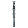 11/16" S&D black oxide drill bit with a dark, smooth finish, featuring a twist design and a reduced shank for compatibility.