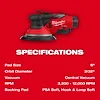 M12 FUEL™ 6" Random Orbital Sander Kit (3/32"), view 20