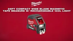Milwaukee 25FT LED Tape Measure