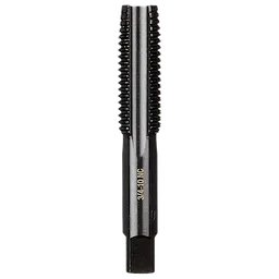 3/4"-10 NC Straight Flute Plug Tap, a metal tool with threading along its upper half and a smooth shank below.