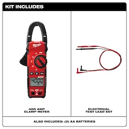 400 AMP CLAMP METER Kit Includes