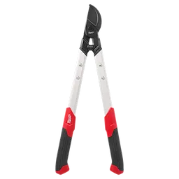 1-1/2” Lopper with red and black handles and a metal blade, ideal for pruning and cutting thick branches.
