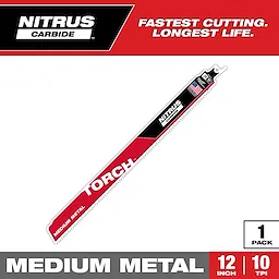 12" 10TPI The TORCH with NITRUS CARBIDE(TM) Teeth for Medium Metal 1PK