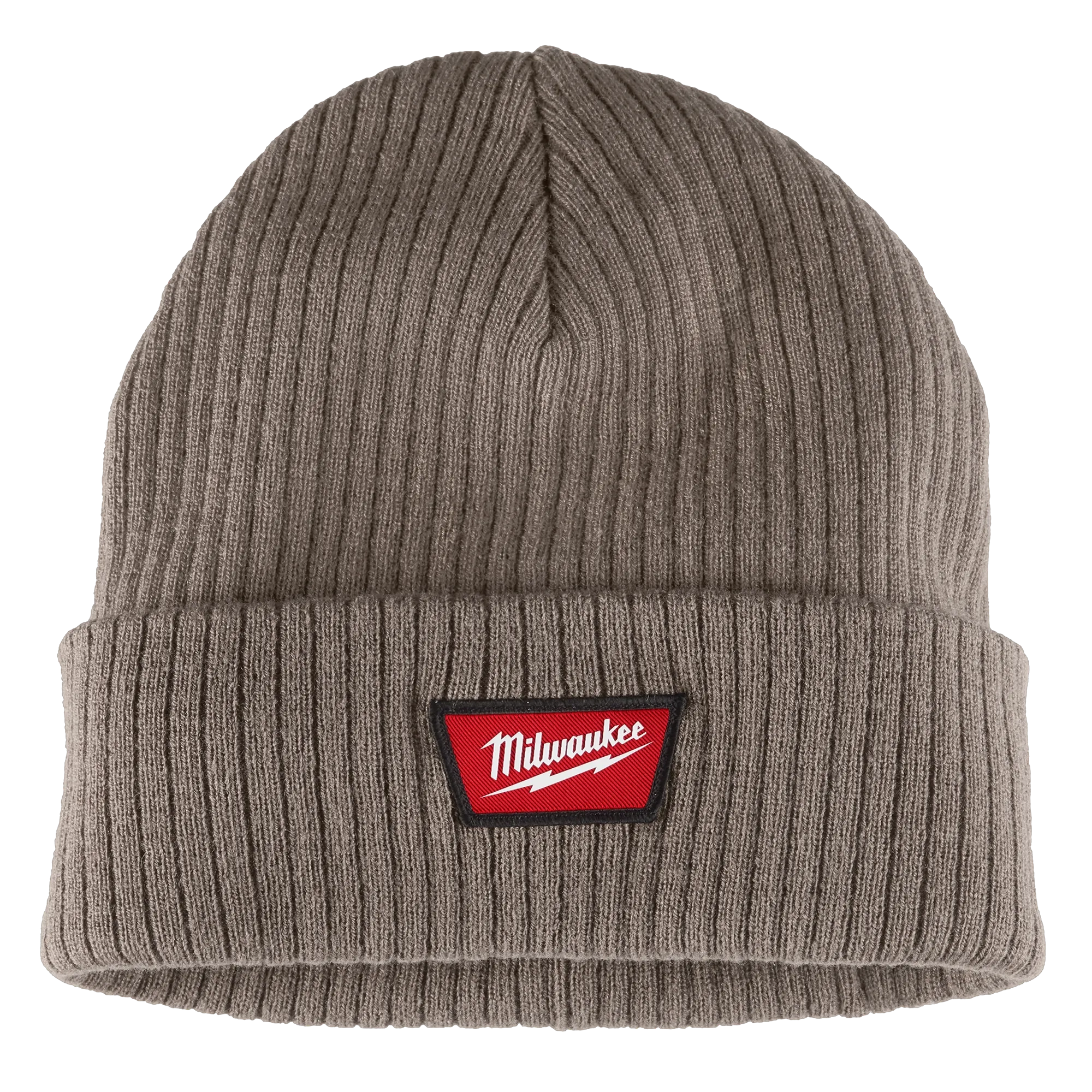 Image of the Milwaukee Rib-Knit Cuffed Beanie in brown