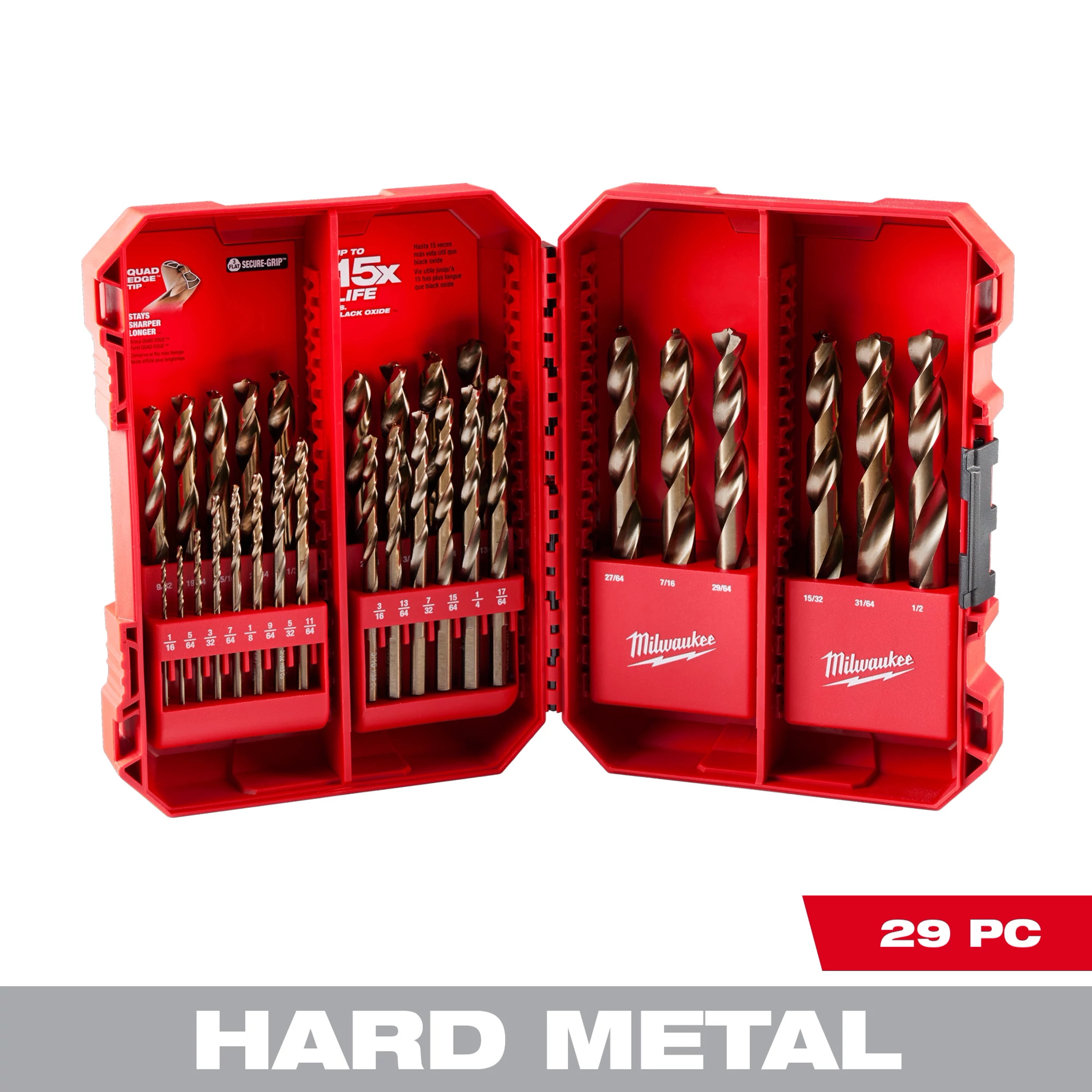 RED HELIX™ Cobalt Drill Bit Set – 29PC