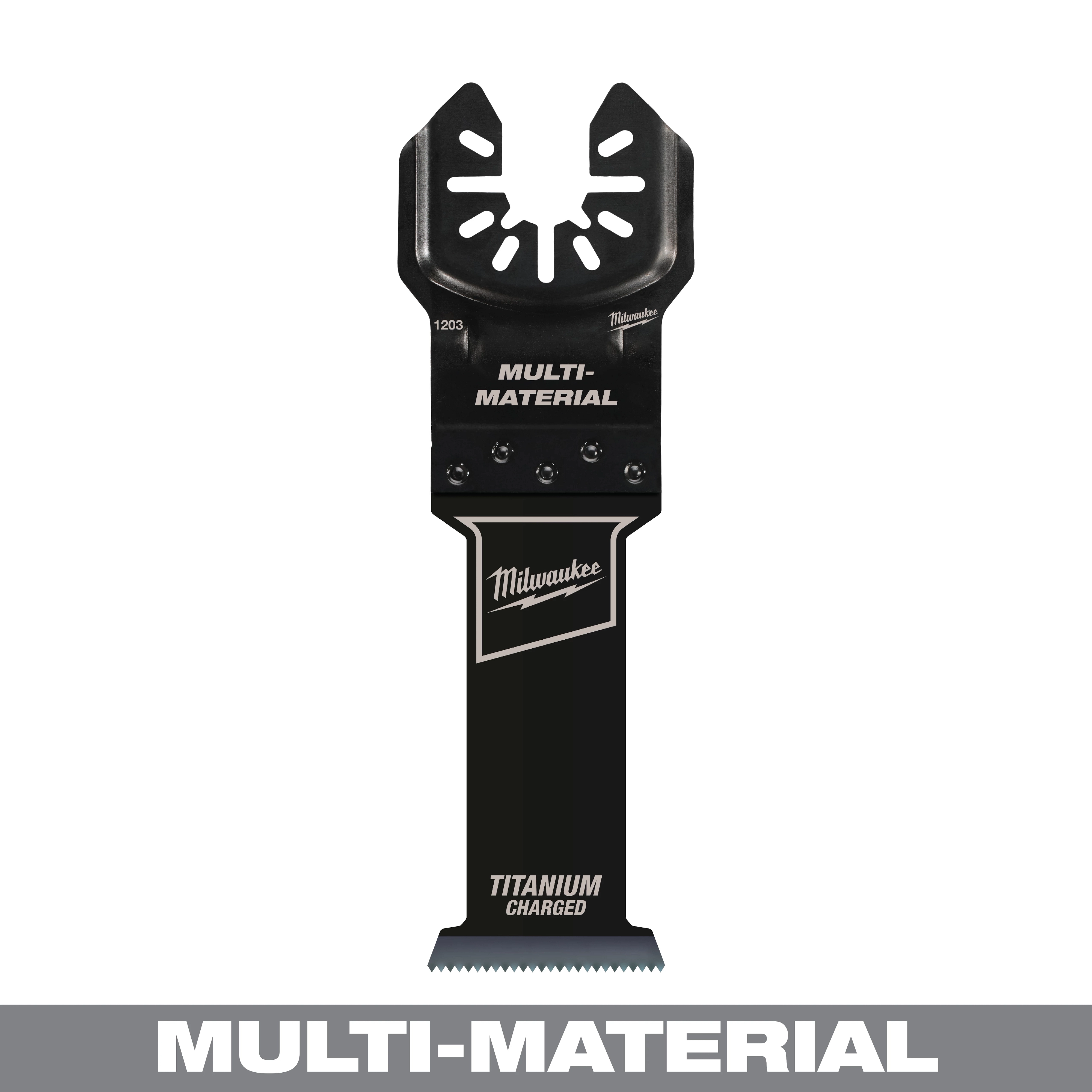 MILWAUKEE® OPEN-LOK™ 1-1/4" TITANIUM CHARGED™ Bi-Metal Multi-Material Multi-Tool Blade