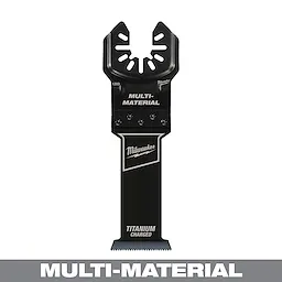 MILWAUKEE® OPEN-LOK™ 1-1/4" TITANIUM CHARGED™ Bi-Metal Multi-Material Multi-Tool Blade