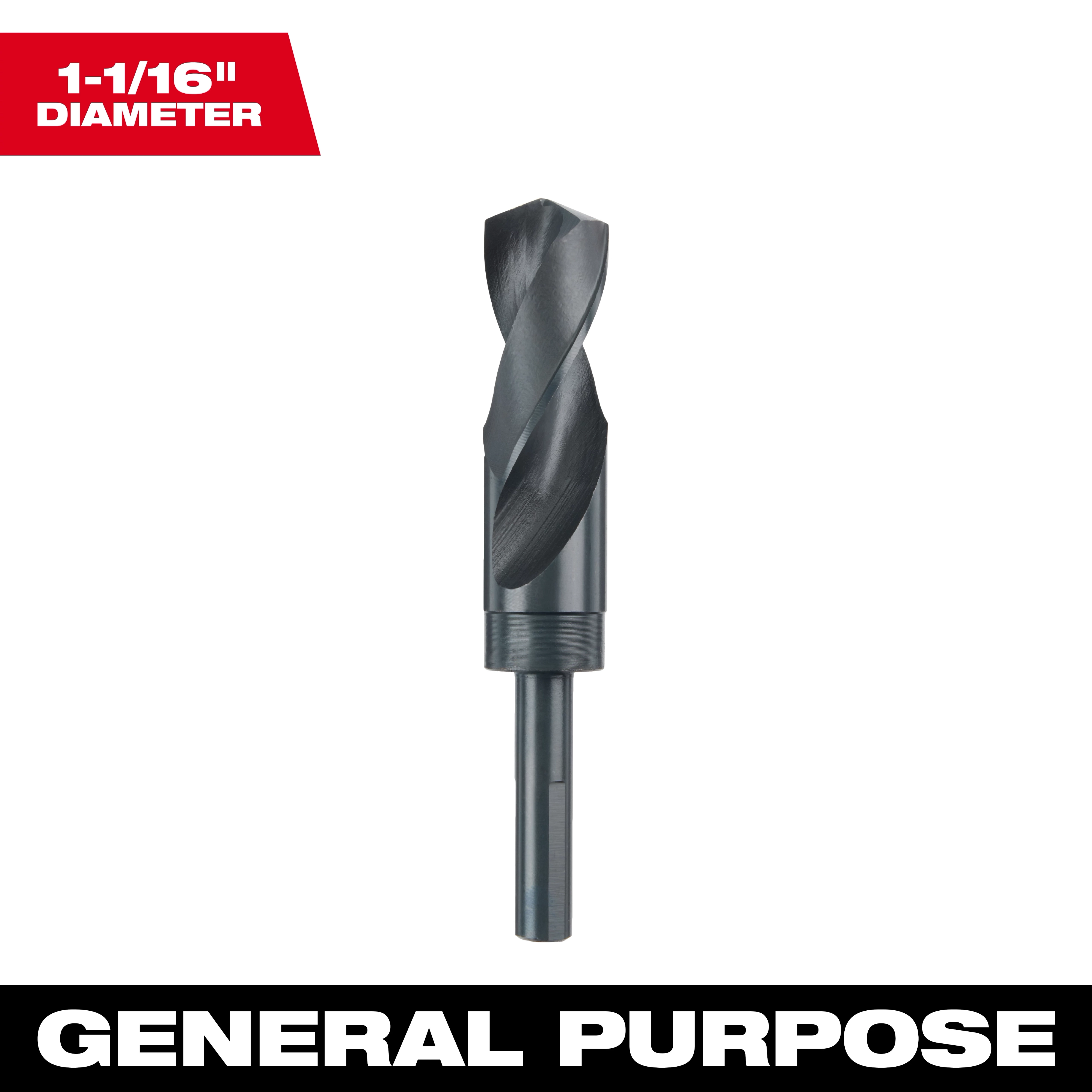 48-89-2755 Primary Image displays a 1-1/16" diameter general-purpose drill bit with a spiral flute design on a white background.