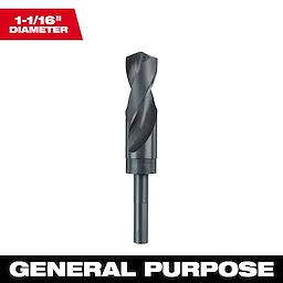 48-89-2755 Primary Image displays a 1-1/16" diameter general-purpose drill bit with a spiral flute design on a white background.