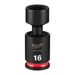 SHOCKWAVE Impact Duty 3/8" Drive 16MM Standard Swivel Socket standing upright on a plain background.