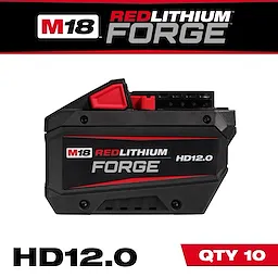 M18 REDLITHIUM FORGE HD12.0 Battery (10 Pk) shown.