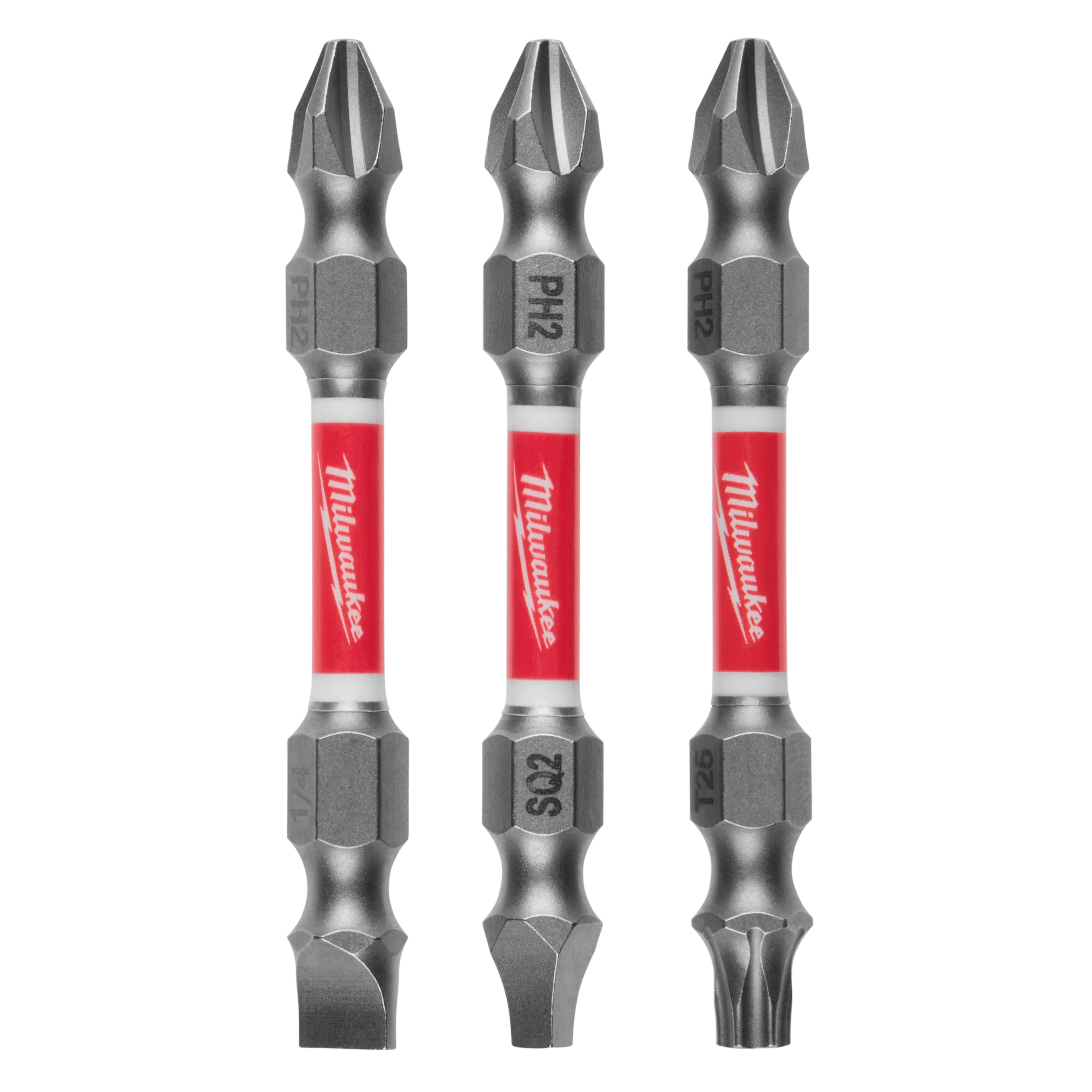 SHOCKWAVE™ Impact Duty PH2/SQ2/T25 Double Ended Driver Bits 3PC