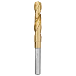 5/8" Titanium Silver and Deming Bit features a gold-toned, spiral fluted upper section and a silver lower shank. Designed for precise drilling in various materials, it combines durability and efficiency.