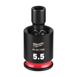 SHOCKWAVE Impact Duty 1/4" Drive 5.5MM Standard Swivel Socket standing upright on a plain background.