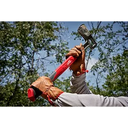 Worker using the 26” Splitting Axe