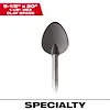 1-1/8" Hex Demo 20" Clay Spade with a wide, rounded blade and sturdy metal shaft for heavy-duty digging tasks.