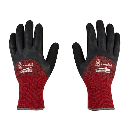 48-73-7940, 48-73-7941, 48-73-7942, 48-73-7943, 48-73-7944 - Cut Level 4 Winter Dipped Gloves - L