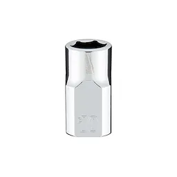 KT Pro C1410M34D 1/2 Inch Drive 34mm 6-Point Metric Standard Chrome Socket