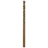 The RED HELIX™ Cobalt 5/32" Drill Bit is a metallic tool with a twisted design for improved cutting efficiency. It features a bronze-colored cobalt coating, enhancing durability and heat resistance for drilling through tough materials. The bit measures 5/32 inches in diameter, suitable for various drilling applications.