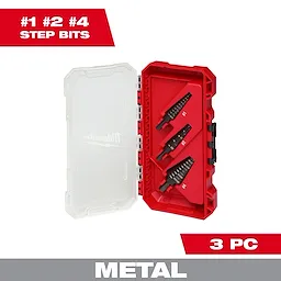 3PC Step Drill Bit Set