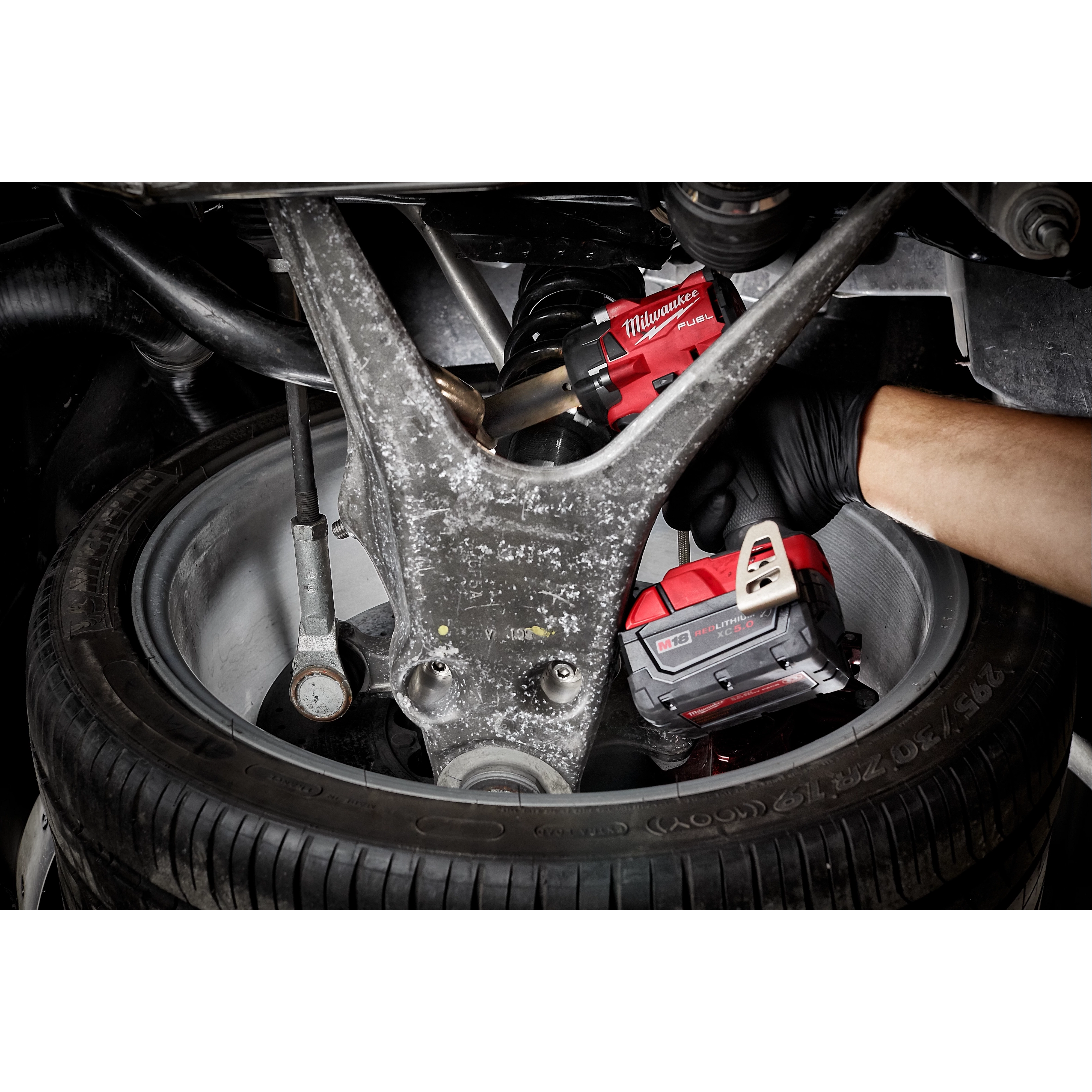 M18 FUEL™ 3/8" Compact Impact Wrench w/ Friction Ring App Shot