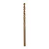 The product is a RED HELIX™ Cobalt 1/8" Drill Bit. It has a metallic finish and a spiral design for efficient drilling. The bit is designed for durability and precision in metal and hard materials drilling.