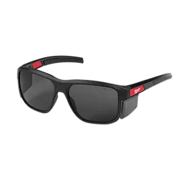 Full Frame Safety Glasses with Removable Side Shields feature tinted, anti-scratch lenses. The design includes black frames with red accents. These safety glasses provide comprehensive eye protection and are suitable for various professional and personal uses where eye safety is essential.