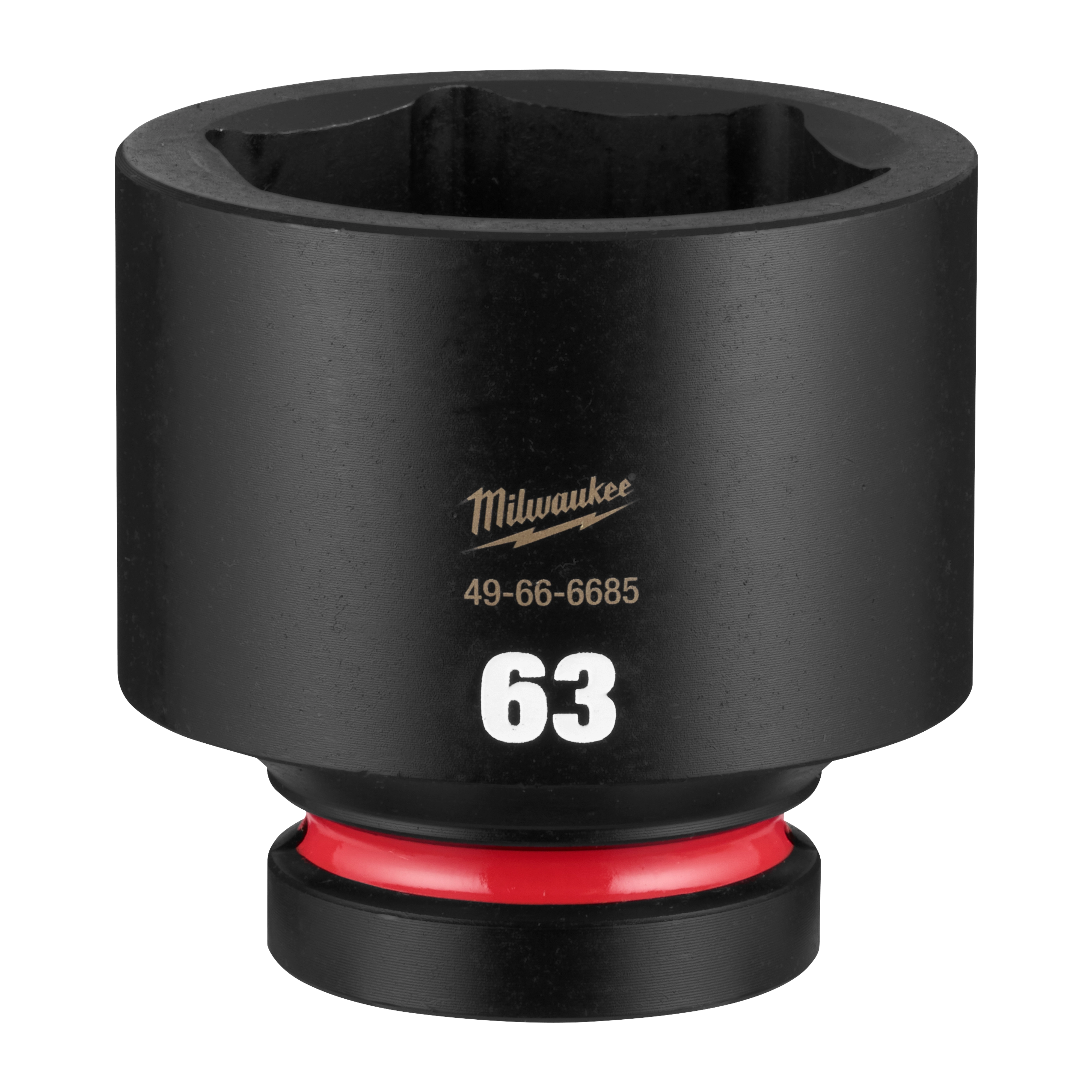 SHOCKWAVE Impact Duty 1" Drive 63mm Standard 6 Point Socket standing upright on a plain background.