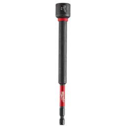 SHOCKWAVE Impact Duty 1/2" x 6" Magnetic Nut Driver in black and red with branding on the red shaft and black nut driver end.