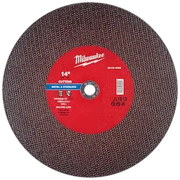 14" x 1/8" x 20mm metal cut-off wheel, Type 1, for cutting metal and stainless steel. Maximum RPM: 5,500.