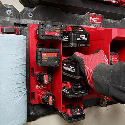 Milwaukee 48-22-8339 - PACKOUT™ M18™ Battery Rack 17 Milwaukee 48-22-8339 - PACKOUT™ M18™ Battery Rack -Wise Line Tools Sales Shop 48 22 8339 enhanced middle image