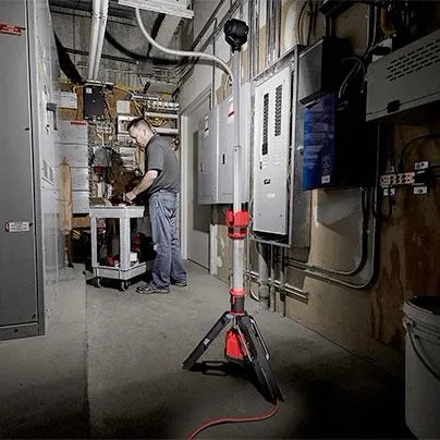 Milwaukee M12 Rocket Dual Power Tower Light 7 ROCKET Setup