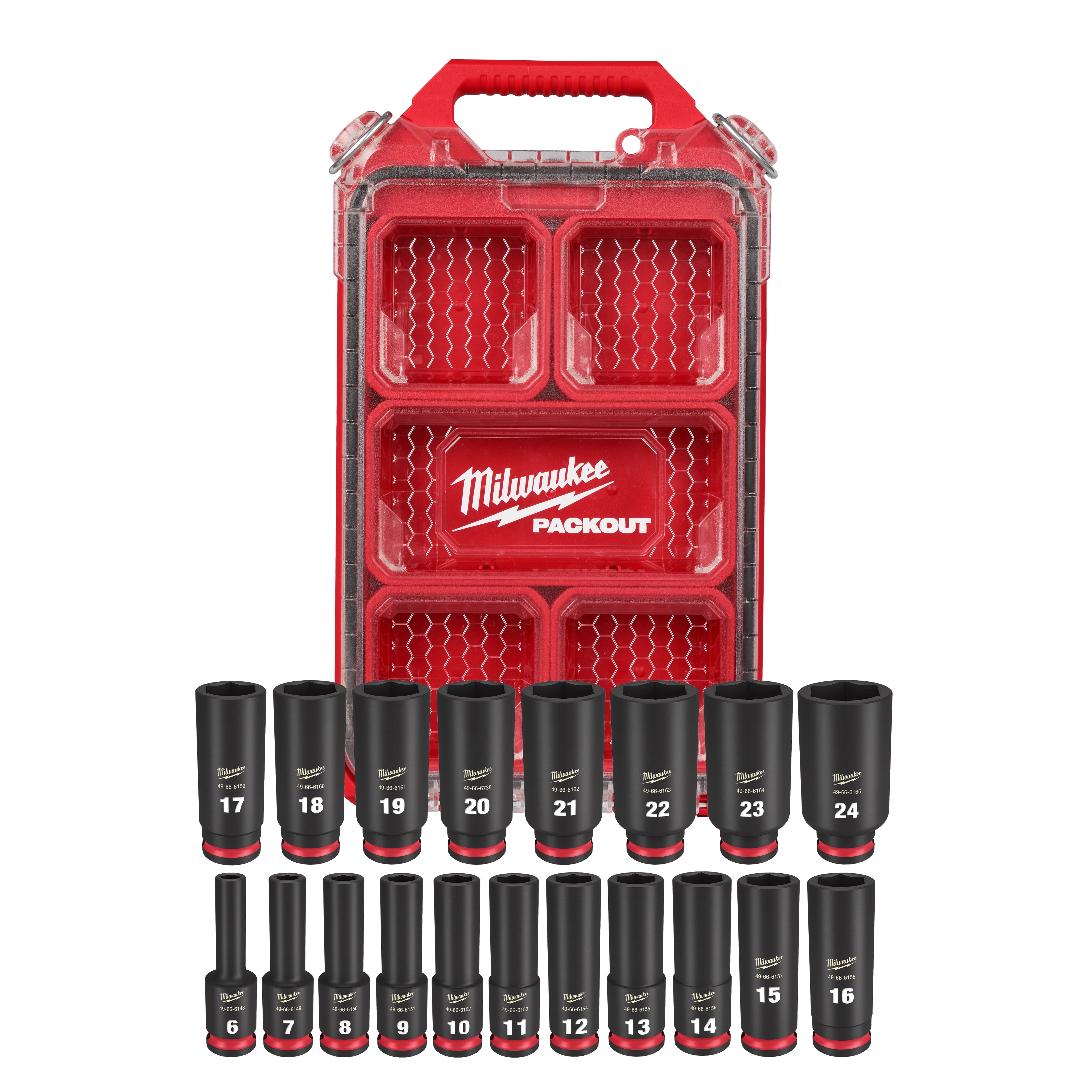 SHOCKWAVE Impact Duty 3/8 in. Drive Metric Deep Well Impact PACKOUT Socket Set  19 Piece