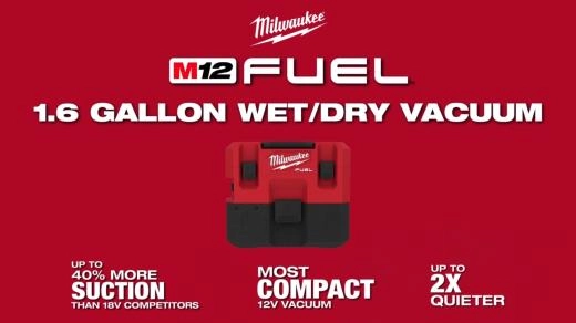 M12 Fuel 1 6 Gallon Wet Dry Vacuum Kit