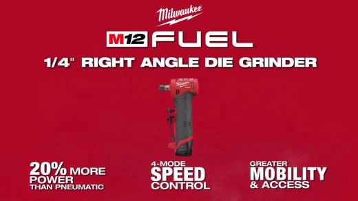 M12 Fuel 1 4 Right Angle Die Grinder Milwaukee Tool