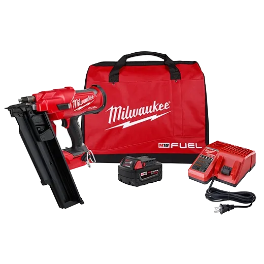 M18 FUEL™ 21 Degree Framing Nailer Kit Milwaukee Tool