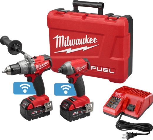 Product image for MILW 2796-22PO M18 FUEL W/ONEKEY 3PC COMBO KIT W/FREE SAWZALL W/ONEKEY AND PACKOUT ROLLING CASE