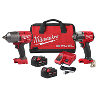 2988-22 - M18 FUEL™ 2 Tool Combo Kit: 1/2" High Torque Impact Wench & 1/2" Mid-Torque Impact Wrench w/ Friction