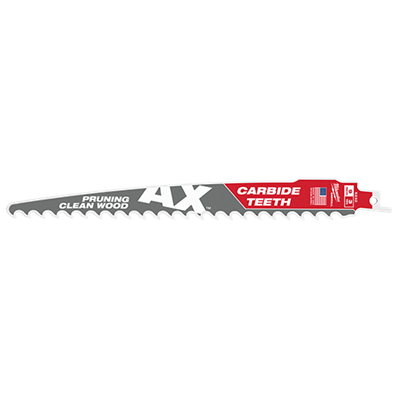 The AX with Carbide Teeth for Pruning  Clean Wood SAWZALL Blades