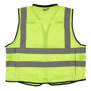 48-73-5042 safety vest hi-vis high visibility personal safety PPE personal protective equipment - High Visibility Yellow Performance Safety Vest - L/XL