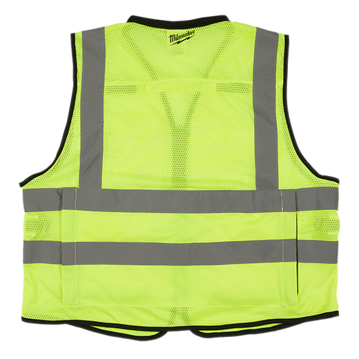 48-73-5042 safety vest hi-vis high visibility personal safety PPE personal protective equipment - High Visibility Yellow Performance Safety Vest - L/XL