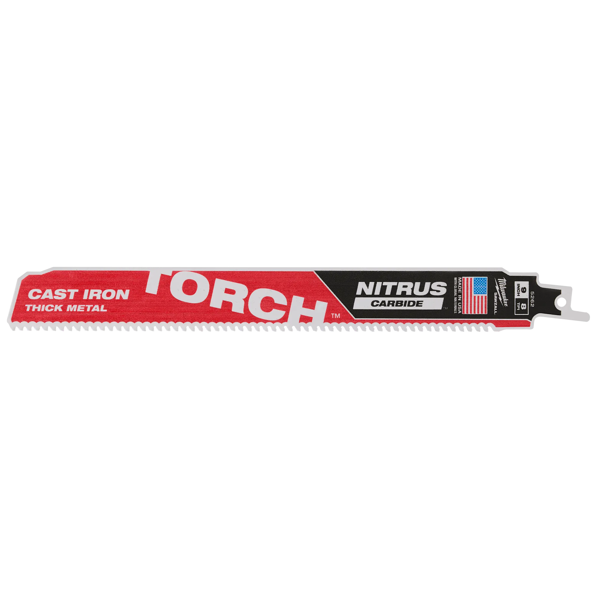 9" 7TPI The TORCH FOR CAST IRON with NITRUS CARBIDE 1PK 